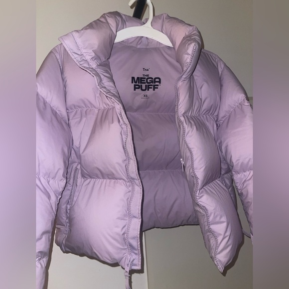 TNA Aritzia Mega Puff Women's Light Lilac Jacket - Picture 1 of 16